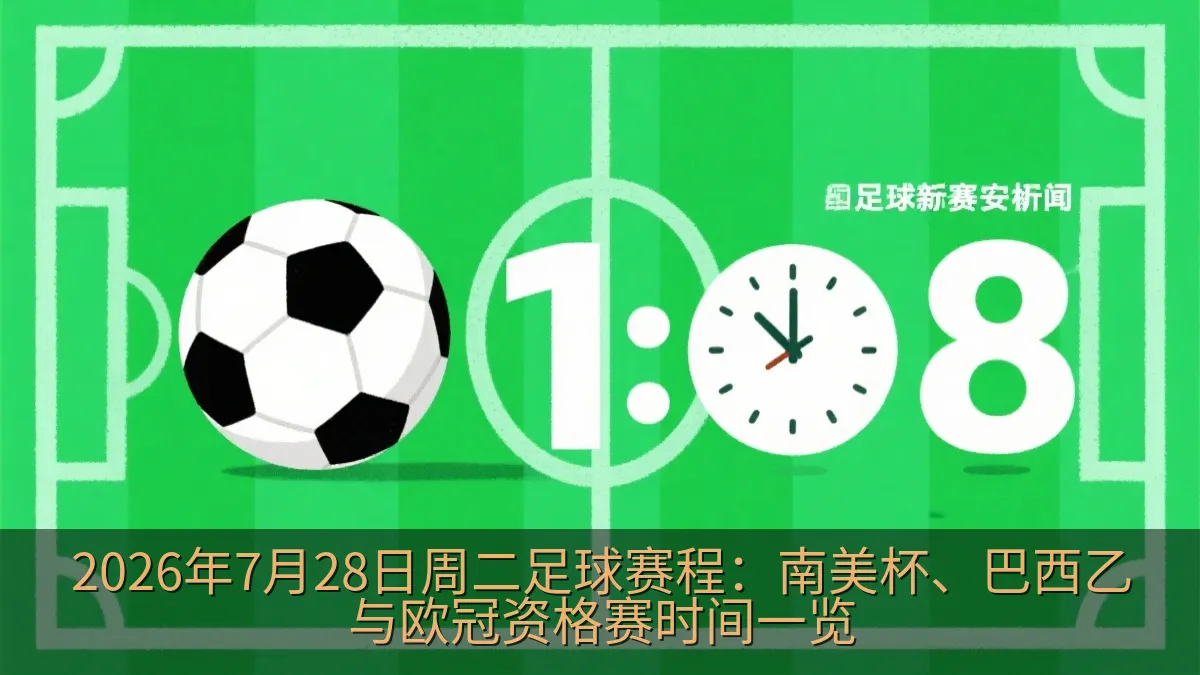 足球比赛赛程与开球时间展示